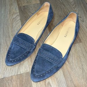 Talbots Blue Genuine Leather Loafers Size 8
